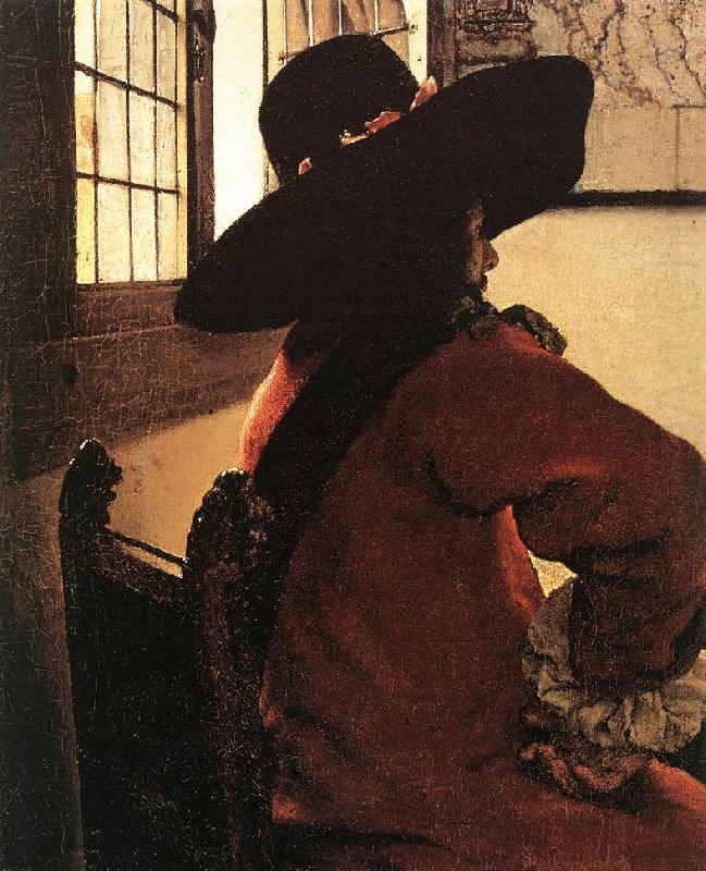 Officer with a Laughing Girl (detail)  jhg, VERMEER VAN DELFT, Jan